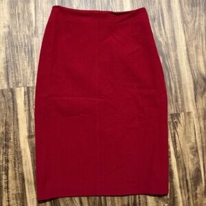 Vintage red pencil skirt